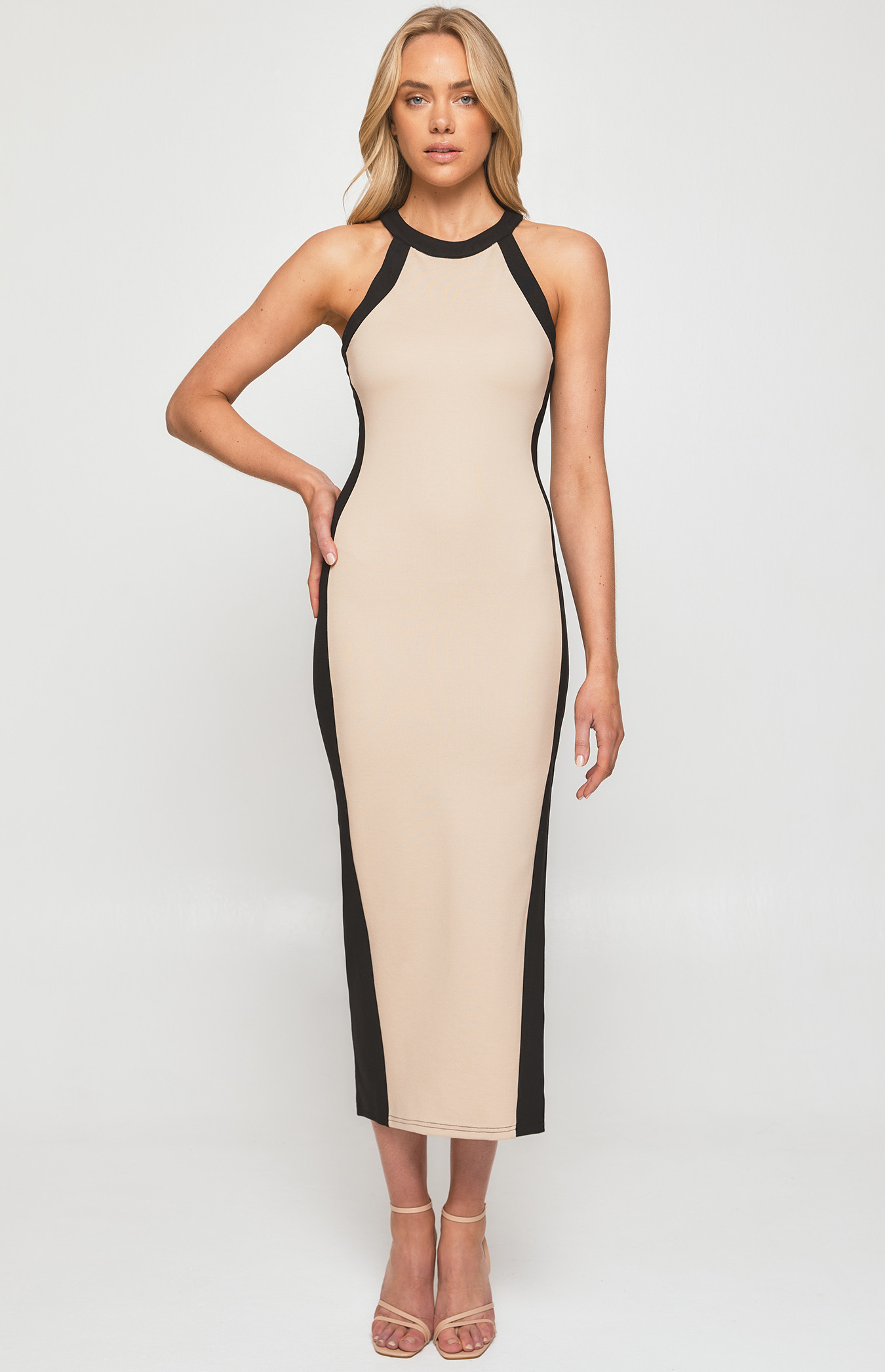 side panel bodycon dress Zebra Red Midi Tight Dress: Strapless Mesh Diamond Cutouts White / XS