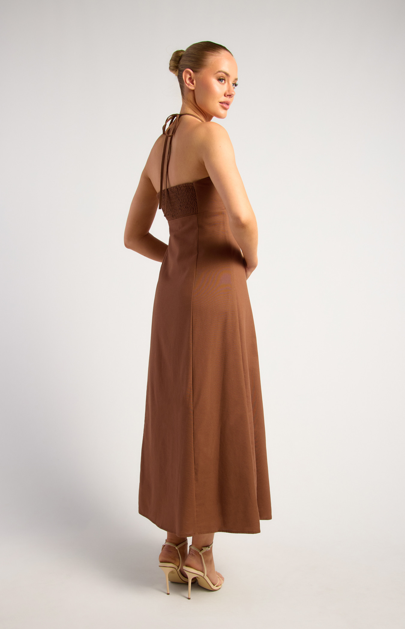 slim fit dress slacks Drawstring Halter Dress, Make Love Not War main image 0