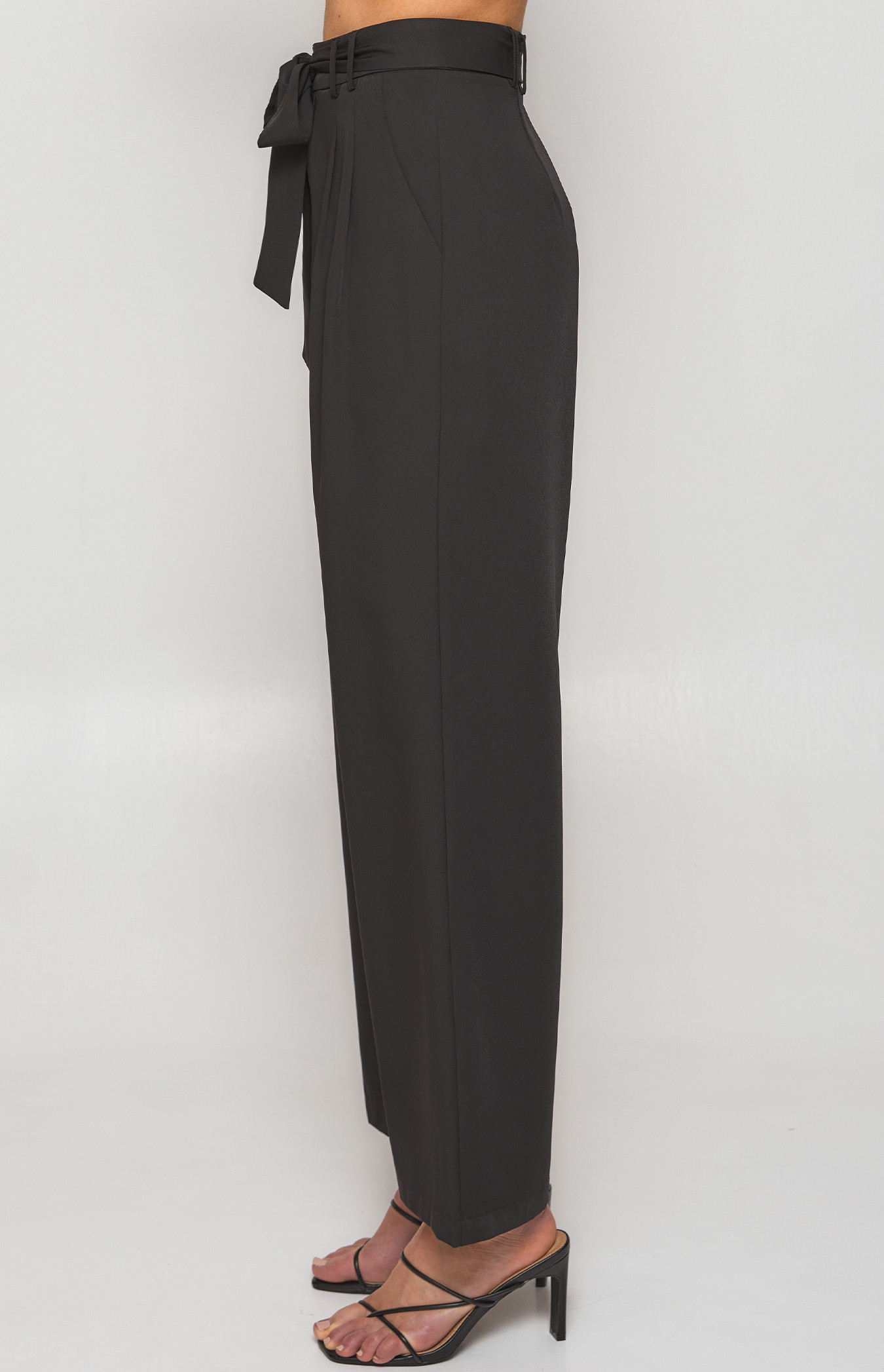 Double Pleated Pants with Double Belt Loop Detail (WPA238B 