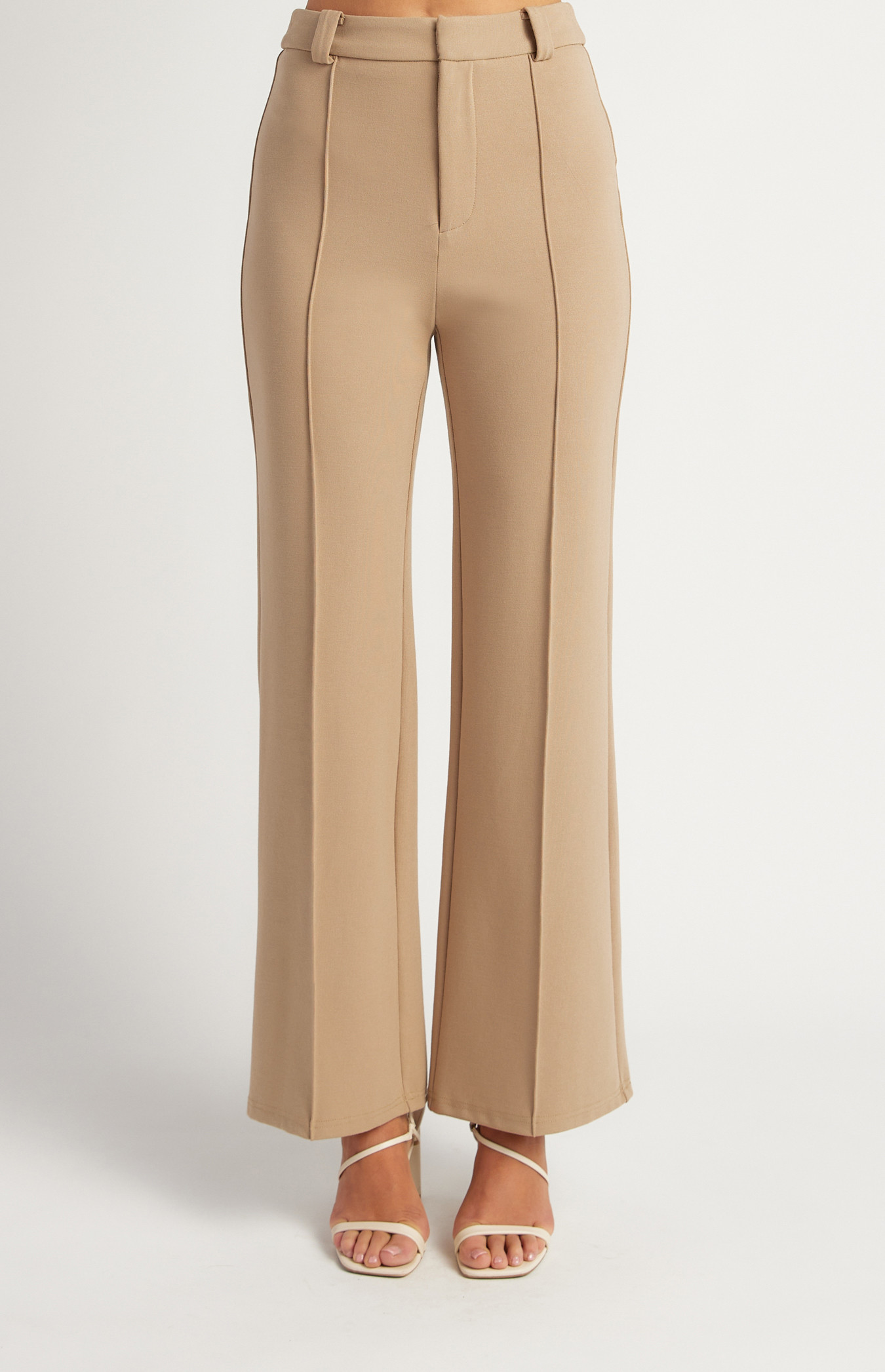 Stretch Fabric Front Seam Detail Pants (SPA416-2B)