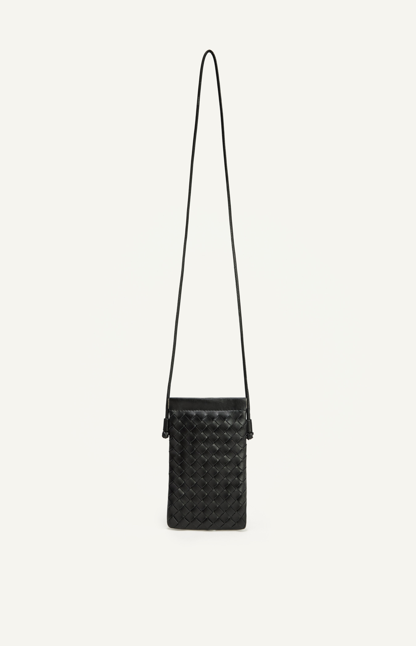Woven Vegan Leather Crossbody Phone Bag with Magnetic Closure (WBG194)