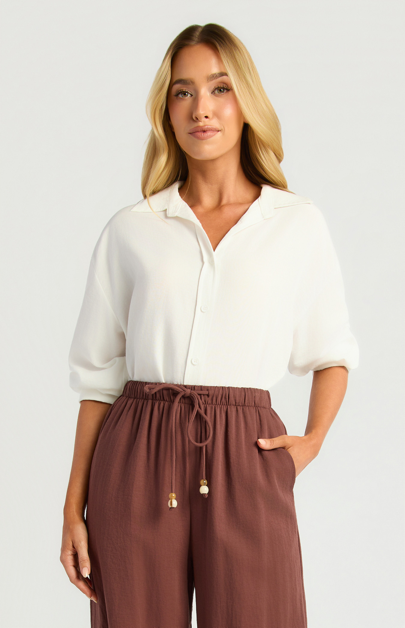 Oversized Button Down Shirt (WTO902B)
