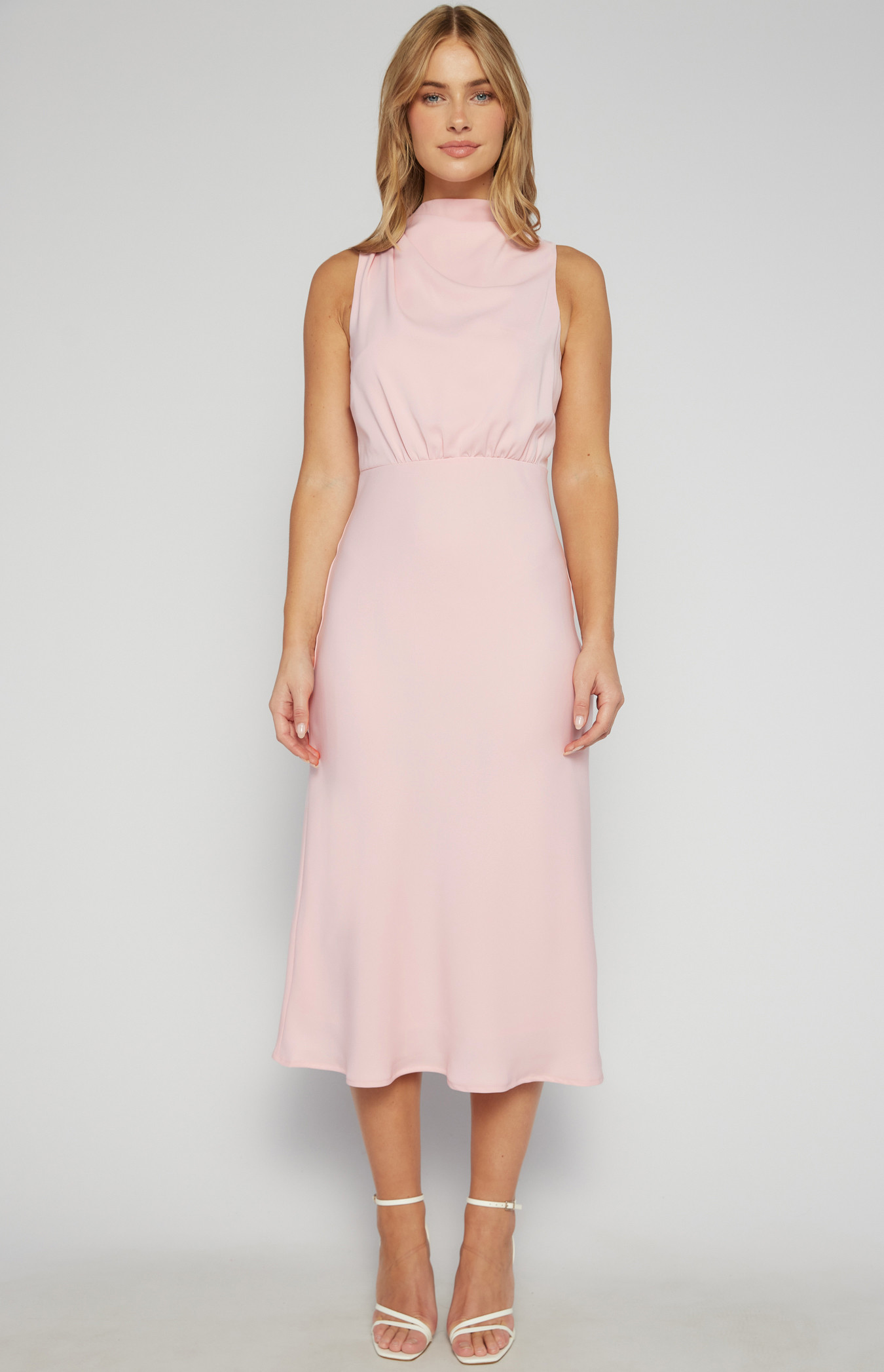 Cowl Neck Midi Dress main image 0