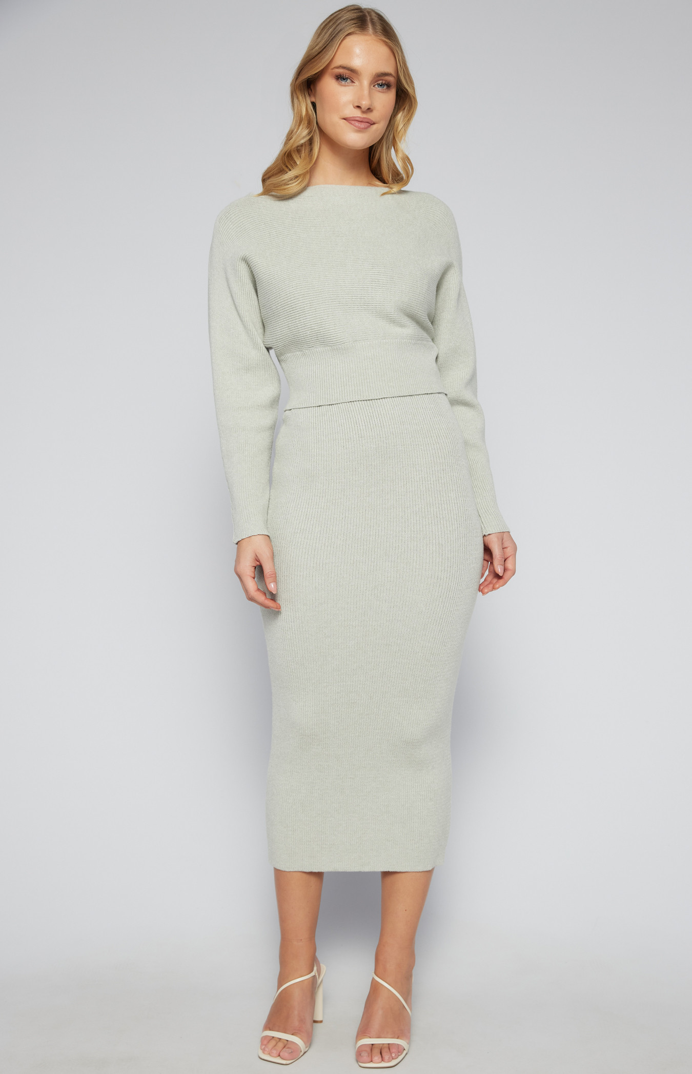 Vintage Boatneck Top & Skirt Set (S)