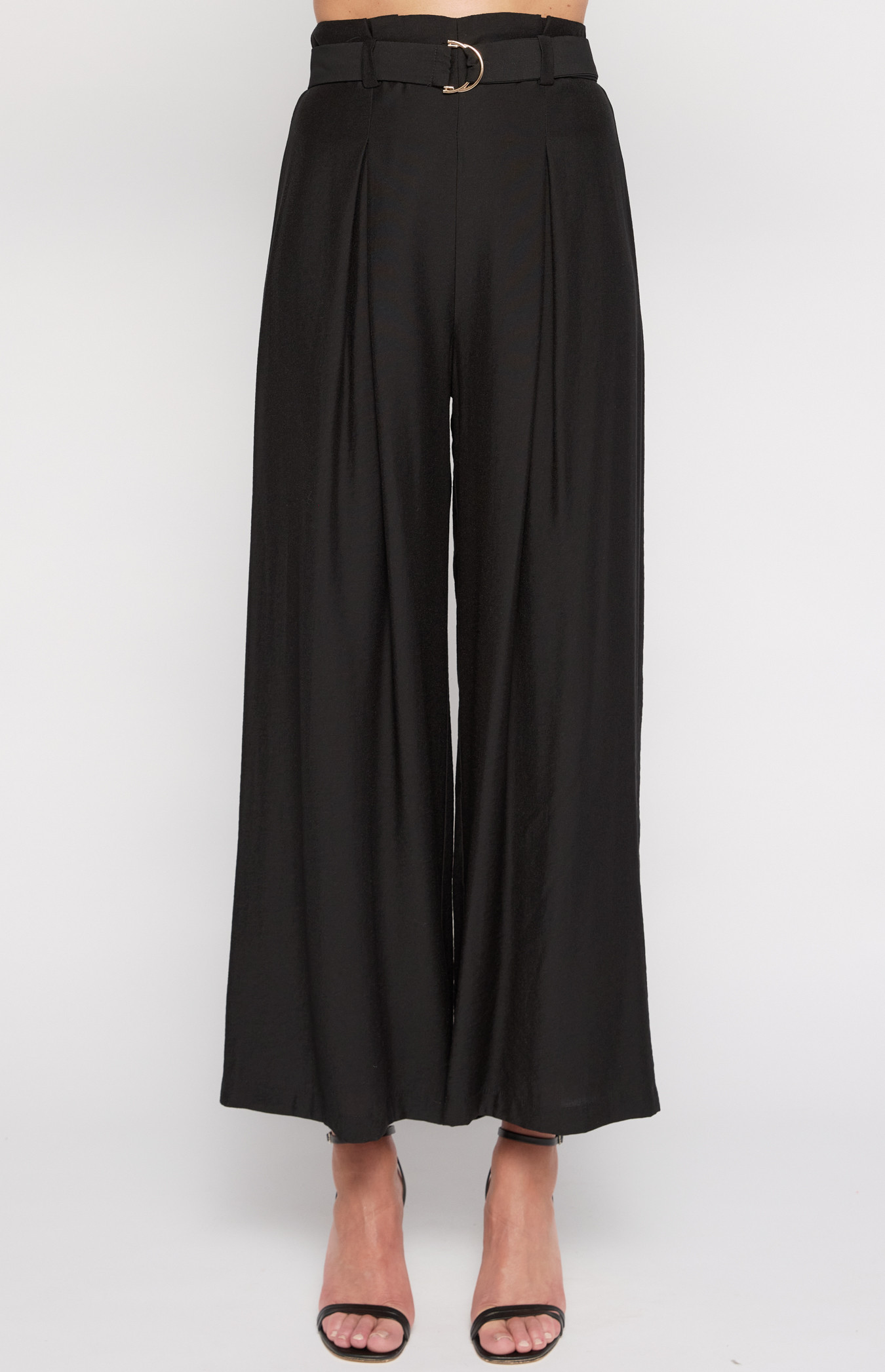 Paperbag Pleated Pants with D Ring Buckle (SPA460A)
