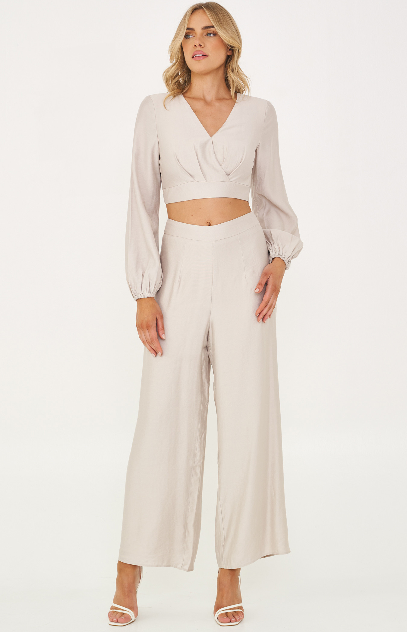 with Crop and Wide Leg Pants (SSE414B 