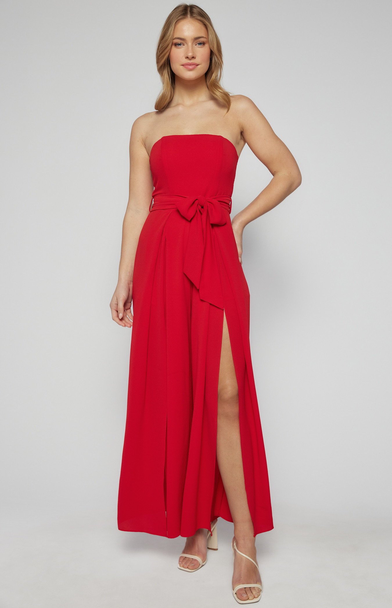 Split Leg Waist Detail Jumpsuit (SSJP7) 