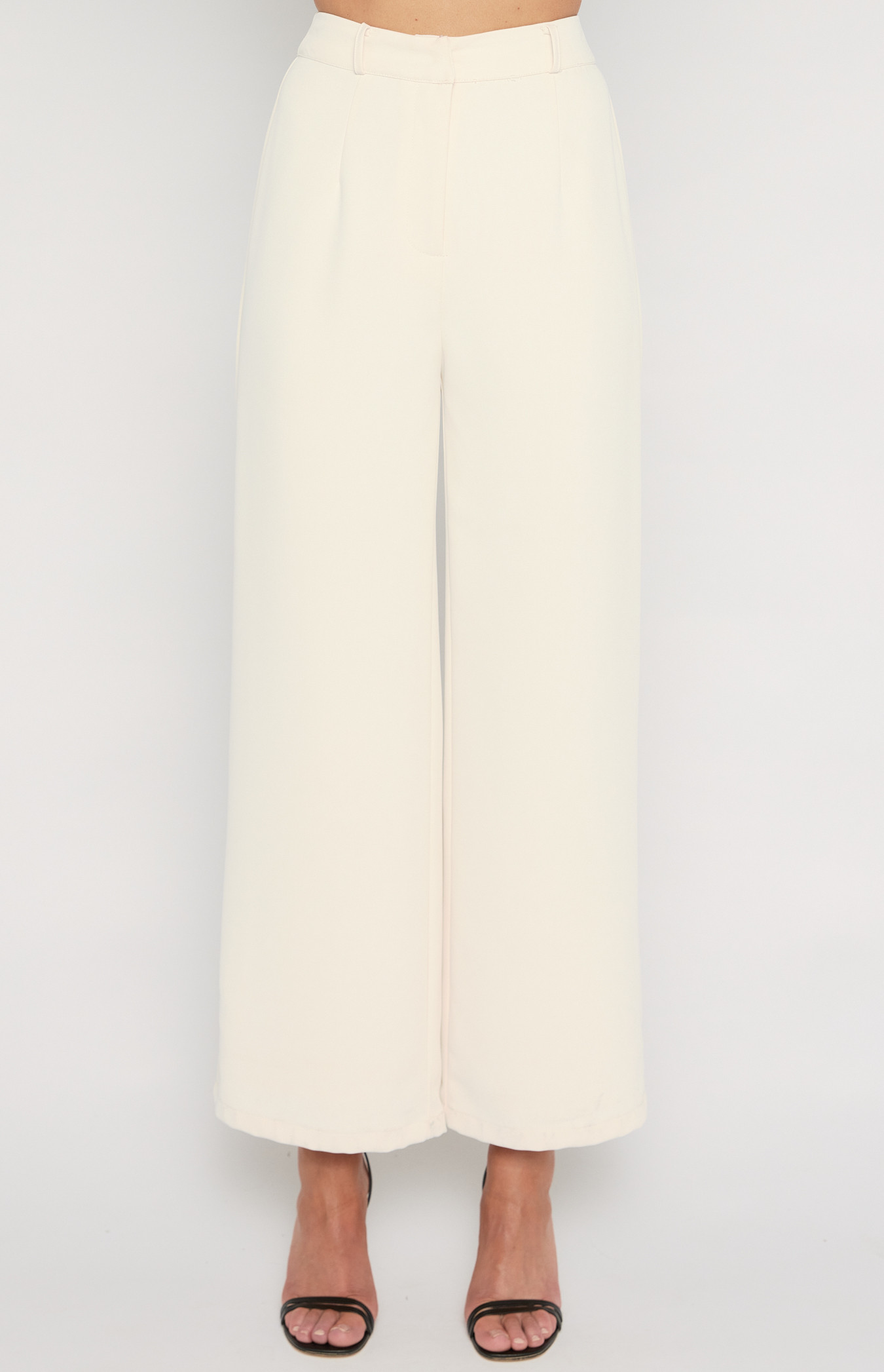  Textured High Waisted Wide Leg Pants (WPA250A)
