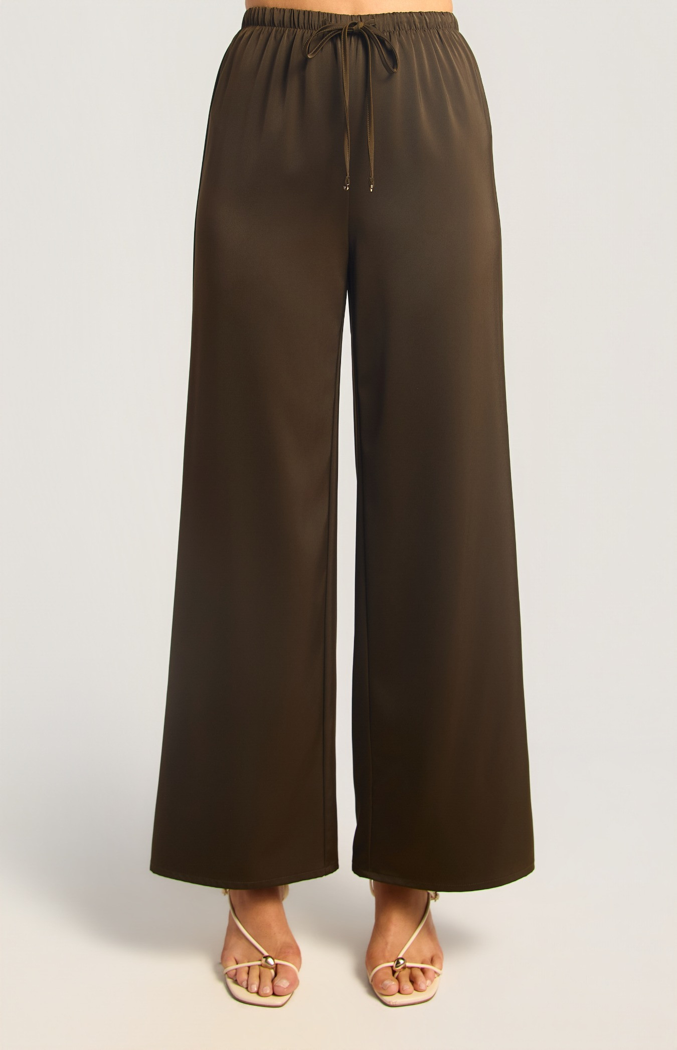 Wide Leg Satin Pants (WPA370B)